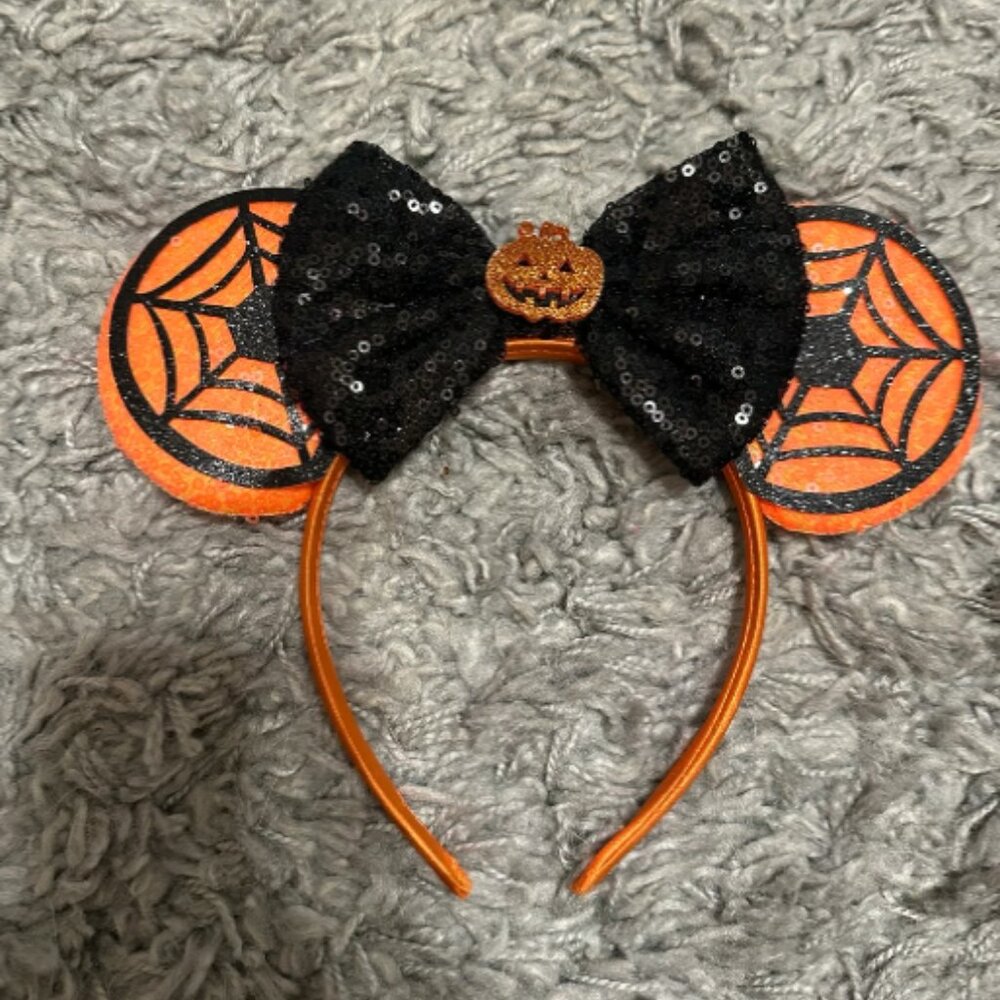 Halloween Blank and Orange Mouse Ears